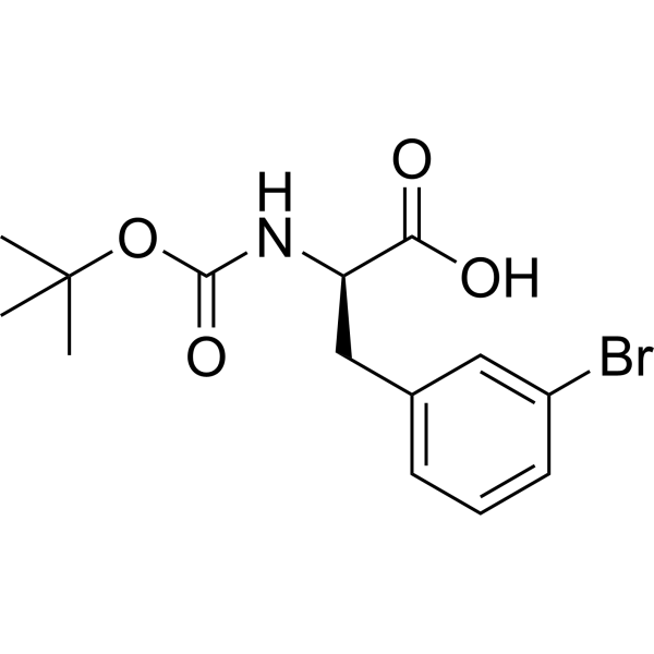 (R)-3-(3-Bromophenyl)-2-((tert-butoxycarbonyl)amino)propanoic acid (Boc-D-3-bromophenylalanine) 2613